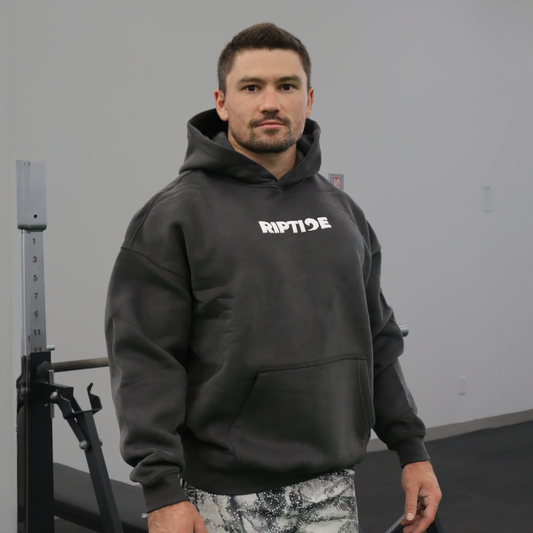 Wave Puff Print Hoodie